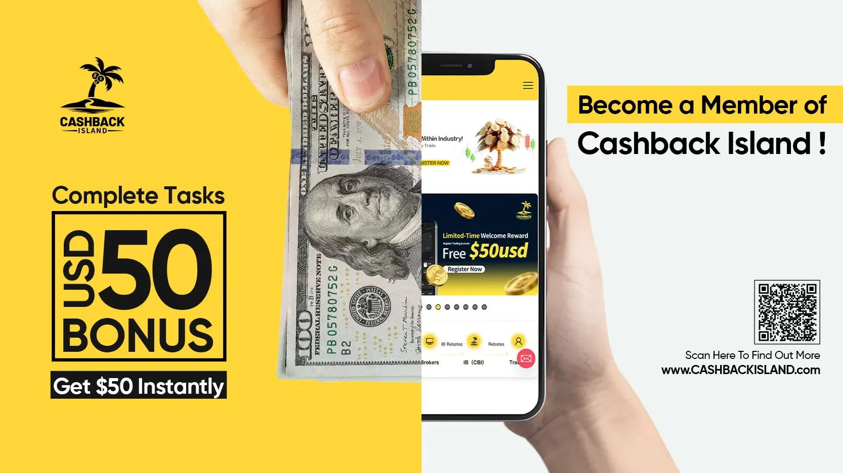 Limited-Time Welcome Reward Register Now and Get a $50 Cash Bonus!