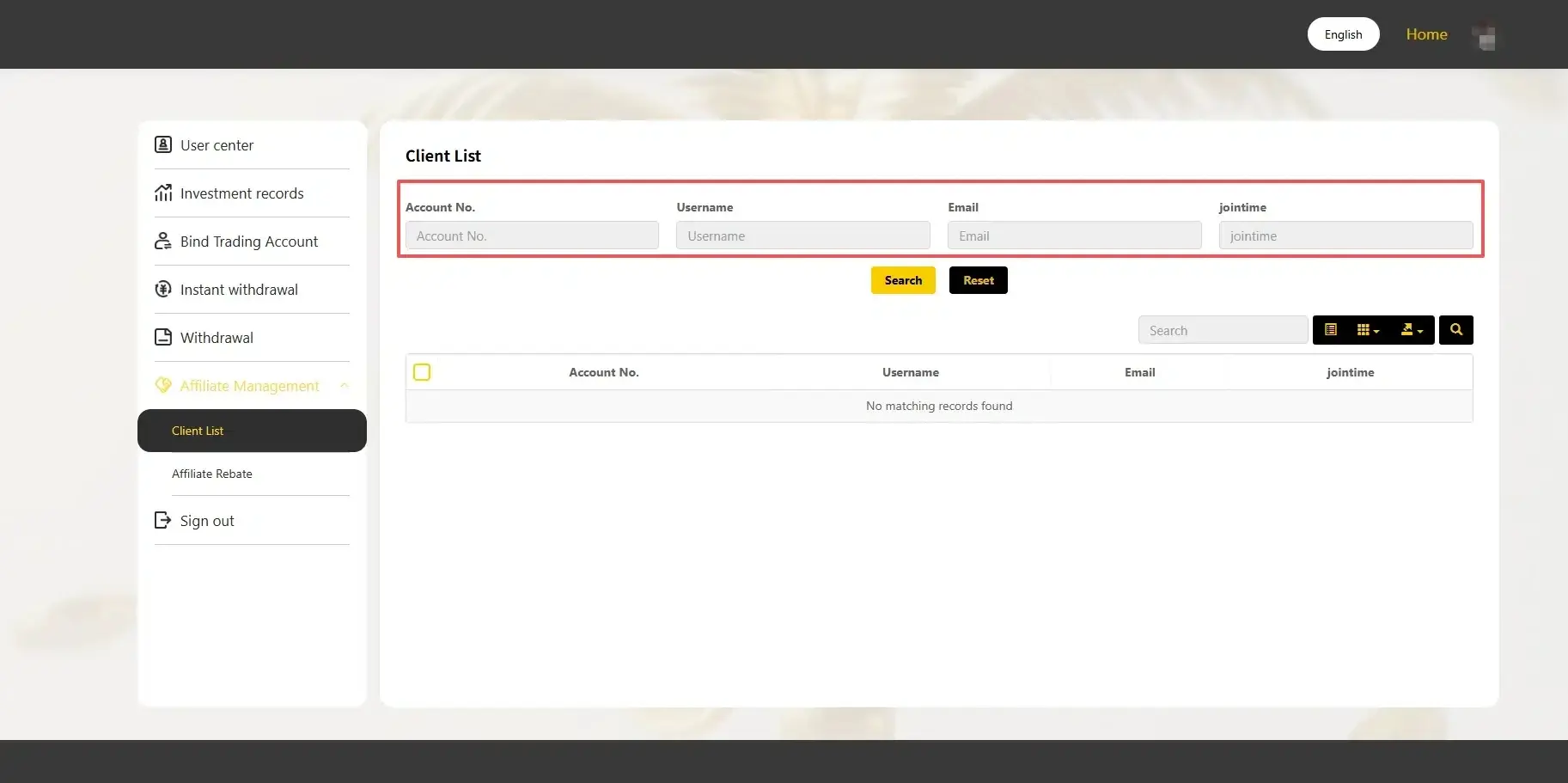 Customer list